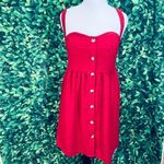 Red casual cute holidays dress plus size 0XL Red Photo 1