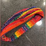 Unbranded Fair Trade Handmade Woven Threaded Fabric Rainbow Stretchy Headband Photo 4