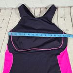 Lululemon  Dark‎ Navy Pink Athletic Tank Top Crossback Built in Bra Size 8 Photo 8