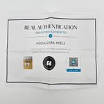 Aquazzura Firenze Rendez Vous 75 White Leather Gold Coil Mule Pumps Size 38.5 Photo 1