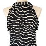 Who What Wear Midi Chic Zebra Print Halter Dress Photo 7
