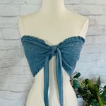 Boutique NEW Dusty Blue Crop Top Photo 0