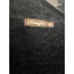 J. McLaughlin SOFT BLACK Button Front Stadium Coat Size M Trench Photo 2