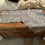 BEGG & CO Scotland Angora and Lambswool Large Animal Print Scarf Gray Photo 5