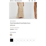 Mac Duggal 67492 Floral Embroidered Corset Bodice Gown Sz 20 New w/ Tag $798 SOO Photo 9