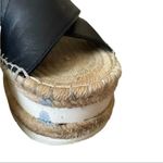 Marc Fisher Gandy Black Platform Wedge Espadrille Leather Sandals SZ 9M Photo 9