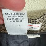 Talbots  Vintage Tan Checkered Worsted Wool Tweed High Rise Pants 12 Photo 6