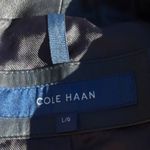 Cole Haan $450 Women's Wing Collar Leather Lambskin Coat Large Black Authentic Photo 6