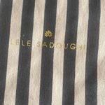 Lele Sadoughi  Pouch Drawstring Dust Bag Dustbag 8”H X 7” W Green White Stripes Photo 1