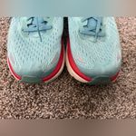 Women’s Hoka One Clifton 8 Running Shoes Size 11 Teal Blue Red Photo 7