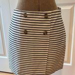 Loft  Black and White nautical stripe Pencil Mini Skirt Photo 0