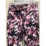 Athletic Works  Burgundy/Black‎ Abstract Leggings Women's Size Small Ankle Photo 1