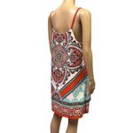 Sweet Wanderer  Sleeveless Boho Print Crochet Strap Fully Lined Shift Dress Large Photo 4