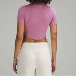Lululemon athletica Hold Tight Cropped T-Shirt Velvet Dusk -Size 8 Photo 1