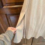 Aerie  One Shoulder Ribbed Midi Dress Size Medium Cream Tan Photo 3