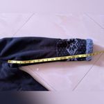  Womens Dress Barn Fleece Faux Fur Jacket Coat Black And Gray XL  Zip Photo 4