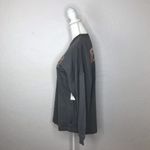 Disney Parks Women's Rose Gold Sequin Spirit Long Sleeve Gray Crewneck Tee XS Photo 1