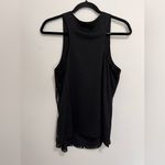 Sugar Lips  Flashy Shiny Sequins Black & Silver Women’s Tank Top Y2K Sz L EUC Photo 1