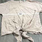 Madewell  Button-Back Tie Short Sleeve Tee in Stripe Size‎ M Photo 9