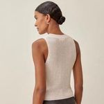 Reformation Lilac Linen Knit Top Photo 1