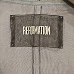 Reformation 💕💕 Chrissy Dress Velvet Wrap Holiday Collection ~ Rain Blue Photo 14