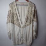 Young Stuff 1X Creme Gold Tan Cardigan Plus Photo 1