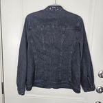 Samantha Grey Denim Jacket Women's Size 10 Black Photo 5