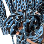 Like New Boden Laura Chain Link Jersey Knit Midi Dress Size 2 Blue Photo 7