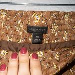 Ann Taylor Brown Floral Paperbag Pull On Fabric Pants Size XXL Photo 4