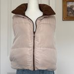 Free People EUC Shop Stevie Small Reversible Beige and Brown Women's Puffer Vest Photo 2
