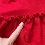 NWOT MNG Casual Vibrant Red Sleeveless Wrap Mini Dress w/ Ruffle Hem Photo 3