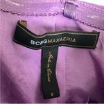 BCBG MAXAZRIA Y2K Mini Dress Grecian Draped One Shoulder Lilac Purple Toga Greek Photo 11