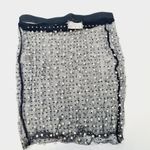 Beach Bunny  Glitzy Girl Mesh Pearl Skirt in Black Small Photo 7