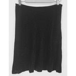 Ann Taylor Petite Black Burnout Velvet Skirt Diamond Silk Metallic Party 10P Photo 1