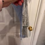 ZARA  W‎ Collection Women's Gray Top Geometric Metallic Detail Large Boho Photo 3