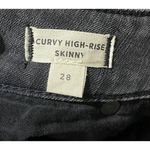 Madewell  Women's Jeans Washed Out Black Distressed Tears Size 28 Skinny Photo 4