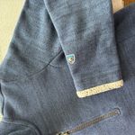 Kuhl Womens Alaska 1/4 Zip Pullover Size Small Blue Knit Sherpa Fleece Sweater Photo 9