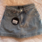 White Fox Boutique White Fox Denim Skort Light Blue Wash Photo 0