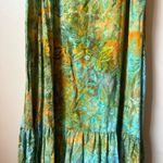 Green Blue Orange Floral Earthy Nature Fairy Dress ~Host Pick~ Size M Photo 2