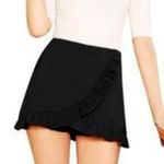 Black Ruffled Mini Skort skirt activewear golf sz L stretch tennis pickleball Size L Photo 0