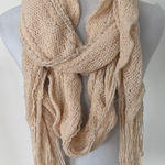 Source Unknown Beige Knit Scarf Photo 0