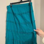 K jordan 100% cotton turquoise skirt with gem detail size M Size M Photo 4