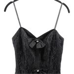 Vintage Nuance 70’s Black Lace Tiered Gothic Fairy Ethereal Prom Dress Size 5(S) Photo 3