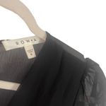 Rowa Women's Size Small Black Chiffon Little Black Dress Photo 7