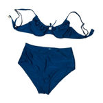 Shade & Shore  Teal High Rise Bikini Swimsuit Size Medium / 36C Photo 0