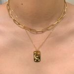 18k Gold Plated Star And Moon Pendant Necklace Layered Necklace Photo 0