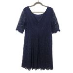 Jessica Simpson  Navy Lace Dress Size 14 Navy Lace Wedding Guest Dress Photo 1
