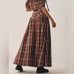 Anthropologie NEW Maeve Drop-Waist Taffeta Maxi Skirt Photo 3