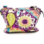 Vera Bradley Plum Crazy Crossbody Bag Floral Paisley Boho Multicolor Travel Photo 2