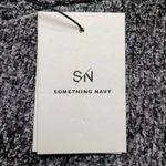 Something Navy Sweater Dress Knit Shimmer Gray Silver Metallic Size LARGE New Photo 4